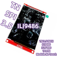 TN SPI 3.5 Inch TFT Display 4 Wire SPI Interface ILI9486 Module No Touch Factory Sales DIY Super Consumption Electronics