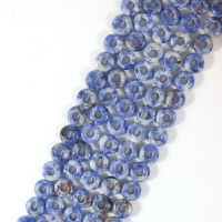 10水晶石頭大孔珠子 天然半寶石串珠手工編織散珠配件材料6