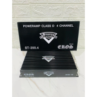 เพาเวอร์ STATUS รุ่น ST-200.4 class D ดีไซน์สวย กำลังขับ 300×4 Rms งานเกรตพรีเมี่ยม เพาเวอร์แอมป์ ST