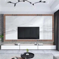 100pcs Mirror Waist Line Acrylic wall Stickers For Livingroom Cornice ceiling molding Home decor Mirror frame DIY Art decoration