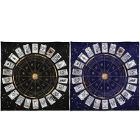 Square Flannelette Tarot Altar Cloth Board Game Pad Astrological Oracles Pad Table Cover Card Mat Divinations Tablecloth