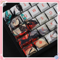 108 Keys/Set Arknights Skadi Keycaps Anime Custom Keycap PBT Sublimation for Mechanical Keyboard Cherry Profile MX Switch 61/104