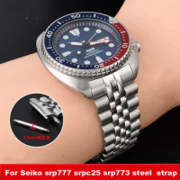 Solid Stainless Watch Band For Seiko Abalone Series Turtles Prospex SRPA21 SRP777 SRPC25 SRP773 SRP775 SRP779 Bracelet 22 Strap