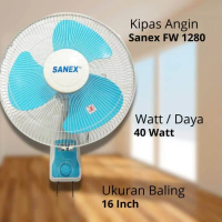 Kipas Angin Dinding Sanex 16 Inch Wall Fan Sanex 16\ Angin Super Kencang Murah"