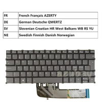 Laptop Keyboard For Lenovo IdeaPad 5 Pro-14ARH7 5 Pro-14IAP7 82SJ 82SH Italian Slovenian/Cro Swiss Czech Slovak German QWERTZ