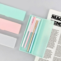 純色收納盒-小 素色簡約風 日式鉛筆盒 考試用筆盒迷你收納盒 客製文具盒