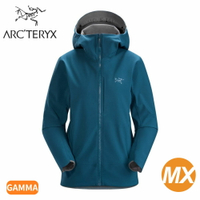 【ARC'TERYX 始祖鳥 女 Gamma MX軟殼外套《縮時藍》】24119/連帽外套/保暖外套