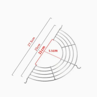 家用半圓形不銹鋼瀝油架蒸鍋蒸架【26cm】 