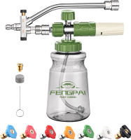 FENG PAI Foam Cannon Dual-Connector Accessory Pressure Washer Double Tip Attachment for Soap Cannon