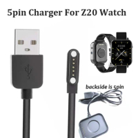 5pin Magnet Charging cable chargers dock for Rogbid ip68 swimming men 4G 128gb z20 king smart watch charger for Z20L smartwatch