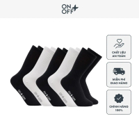 Combo 5 tất unisex cổ cao cotton basic thoáng khí phong cách trẻ trung - ONOFF 15AR25A115-15AR24A114