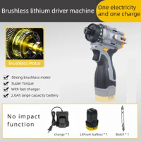 Brushless Impact Drill Cordless Electric Screwdriver Electric Hammer Drill Wireless Hand Drill Lithi