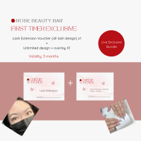 [First Timer Exclusive] Lash Extension + Classic Manicure Unlimited Design + Overlay Combo Deal (Ros