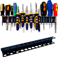 Screwdriver Organizer Pliers Rack Heavy Duty Wall Mounted Tool Storage Rack Hand Tools Organizer Met