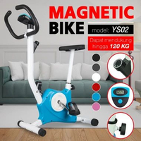 SN - BG SPORT Sepeda Statis Fitness Spinning Bike Excerice YS02 Alat Gym Fitness Rumahan BLUE-YS02