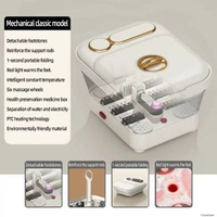 歐規泡腳桶9802A電動加熱恒溫自動按摩家用養生洗腳足浴盆