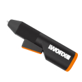 威克士WORX WX746.9 20V鋰電熱熔膠槍，175mm長度，110g重量，快速加熱25秒