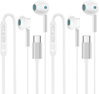 2Pack USB C Headphones for iPhone 16 Pro Max/16/15 Pro/15 Plus Apple Headphones Wired USB C Earbuds 