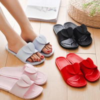 Creative Travel Portable Slippers Women's Travel Folding Swimming Hotel Non Slip Girls' Heart Cool Slippers