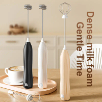 Frother Milk Stainless Steel Mixer Low Noise Coffee Rechargeable Pembuih Susu Pengocok Telur Blender