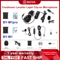 BOYA BY-M1 Condenser Professional Lavalier Lapel Microphone for PC iphone Camera YouTube Recording Blogger Podcast