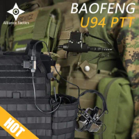 Baofeng U94 PTT Military Tacical Headset for Earmor Comtact Headphone Hunting Headset U94PTT Fit Kenwood Motorola Plug