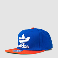 美國百分百【adidas】帽子 嘻哈 棒球帽 潮帽 Snapback 三葉草 平沿帽 愛迪達 男 女 藍色 橘 F676