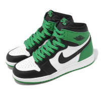【NIKE 耐吉】Air Jordan 1 Retro High OG GS Lucky Green 黑綠 女鞋 大童(FD1437-031)