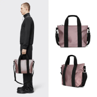 【RAINS官方直營】Tote Bag Micro 經典防水休閒迷你托特包(Muse金屬粉)