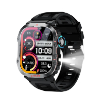 Jam Tangan Pintar, SOLE EC-H11, Model H11 Baharu, Untuk Lelaki, dengan Lampu Suluh, Skrin 2.01 Inci,
