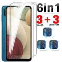 6IN1 Camera Glass For Samsung a12 M12 Protective Glass For Galaxy a12 A M 12 12A 6.5'' SM-A125F/DSN Phone Screen Film Glass