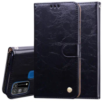 Leather Wallet Flip Case For Samsung Galaxy M31 Case Card Holder Book Cover For Samsung M31 M315F SM-M315F/DS Phone Case Coque