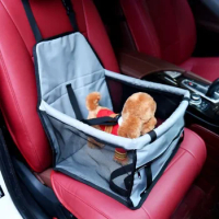 High Quality Car Booster Seat Pet Puppy Safety Belt Foldable Dog Car Seat Pet Booster Seat Basket