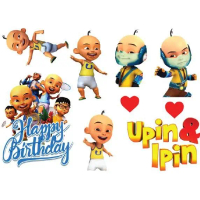 UPIN IPIN (UPIN ONLY) High Quality Paper Cake Topper Kek Cake Decor Cupcake Toppe