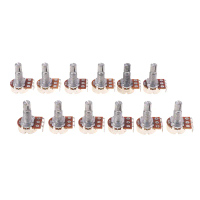 A500K B500K A250K B250K A50K B50K A25K B25K Potentiometer Splined kecil periuk elektrik gitar Bass k