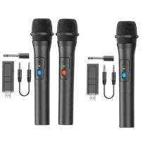 Wireless Microphone Karaoke Handheld Cordless Microphone System With USB Receiver Multipurpose Mic For Karaoke Machine And Mixer