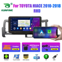 10.33 Inch Car Radio For TOYOTA HIACE 201-2018 RHD 2Din Android Car Stereo DVD GPS Navigation Player QLED Screen Carplay