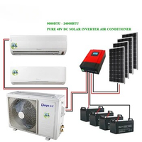 solar air conditioner 18000btu DC48V inverter type Easy installation