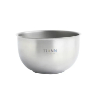 【TiANN 鈦安】純鈦雙層 鈦碗(550ml)