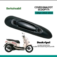 cover knalpot/tutup knalpot sepeda motor Scoopy fi tahun 2013-2016