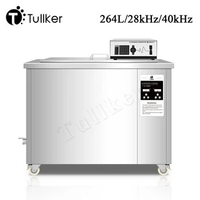 Tullker Ultrasonic Cleaner Bath 264L Industrial Glassware Mould Ultrason Wash Engine Car Parts Lab DPF Remove Oil Rust Cleaning
