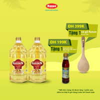 {Đơn 199k tặng hộp chai nước mắm -399k tặng vá gỗ} COMBO 2 chai dầu ăn RANEE GOLDEN 2 lít (2 lít/cha