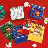 Decoration Desk Standing Calendar 2024 Office School Supplies Simple Desktop Decorations ChristmasHome Schedule Planner