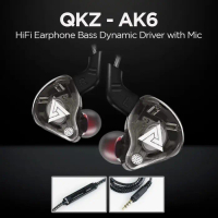 HiFi Earphone Bass Dynamic Driver with Mic - QKZ-AK6 - Black - QKZ Beeljedd Store Imperal Earphones 