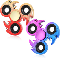 Fidget Spinner 2 Pack Stress Reduction and Anxiety Relief Hand Spinner Ultra Stainless Steel Bearing