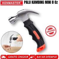 Kenmaster Palu Kambing Mini 8 OZ Gagang Karet Claw Hammer Alat Cabut Pukul Paku Palu Cungkil Cebol K