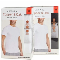 [COSCO代購4] C139399 Copper  Oak 男圓領短袖上衣三件組 黑灰組