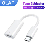 60W Lightning to Type C Adapter for iPhone 15 Fast charging OTG IOS Female to Type C Male Converter Adapter For ipad Pro Macbook