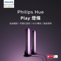 【Philips 飛利浦】Hue 智慧照明 全彩情境 Hue Play燈條雙入組(PH010)