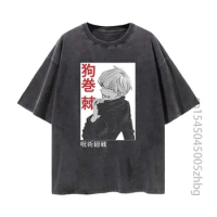 Toge Inumaki Jujutsu Kaisen Anime Woman Shirt Streetwear Harajuku Vintage Distressed Tshirt Manga Graphic T Shirt Men Tops Tees